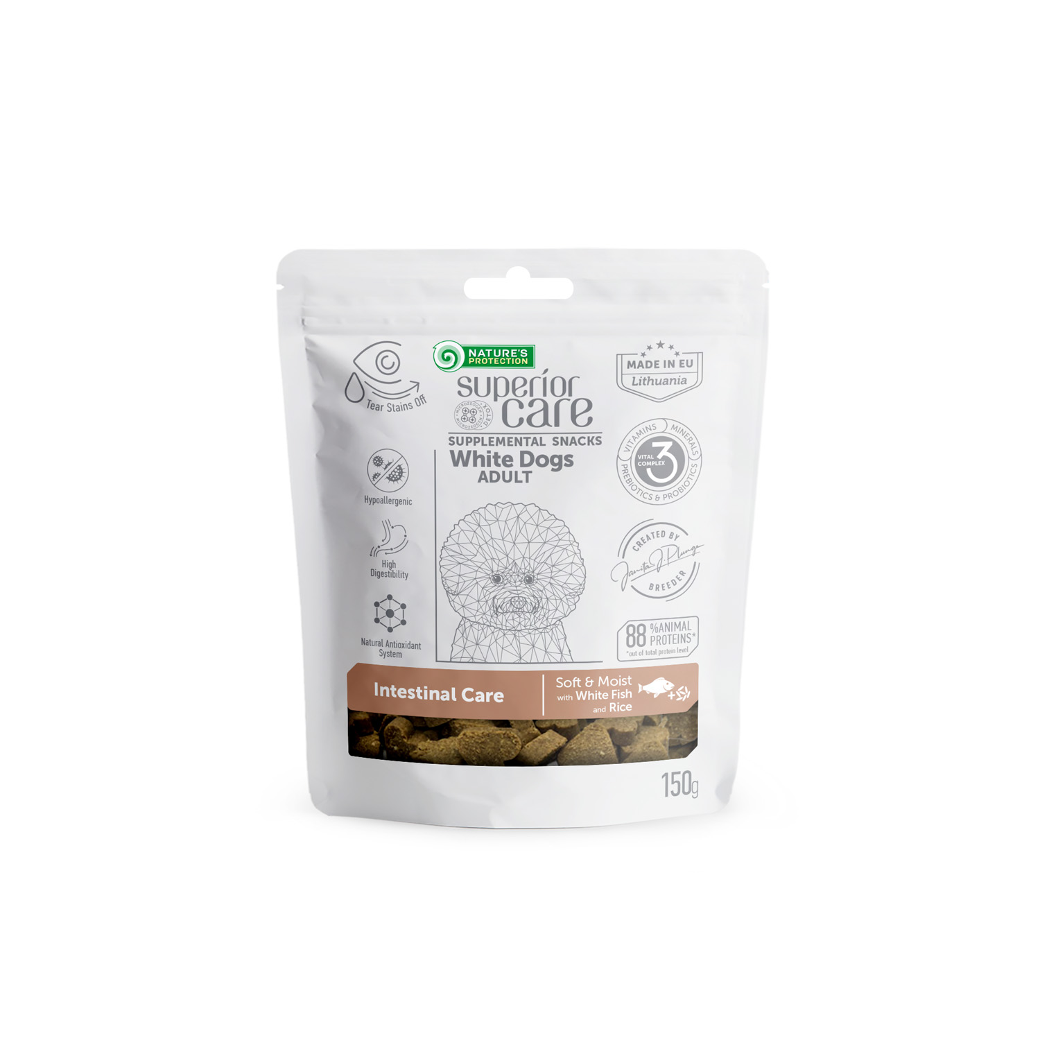 Nature's Protection Superior Care Intestinal Care Snacks mit Weissfisch & Reis